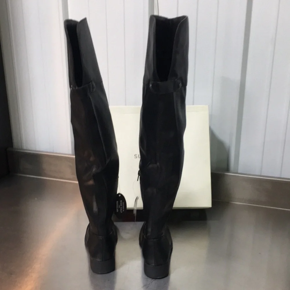 New WB Woman’s Sun‎ + Stone Black Over-the-Knee Riding Boots